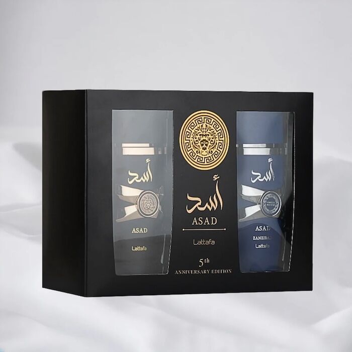 Lattafa Asad 5Th Anniversary Edition EDP 100ml 2 Piece Gift Set Perfume - Image 3