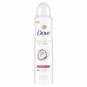 Dove spray deodorant